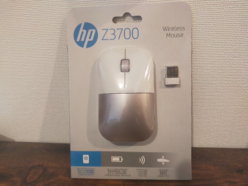 HP ワイヤレスマウス Z3700（サクラ色）レビューブログ